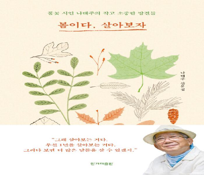 [북큐레이션] 봄이다, 살아보자: 나태주 산문집: 풀꽃 시인 나태주의 작고 소중한 발견들