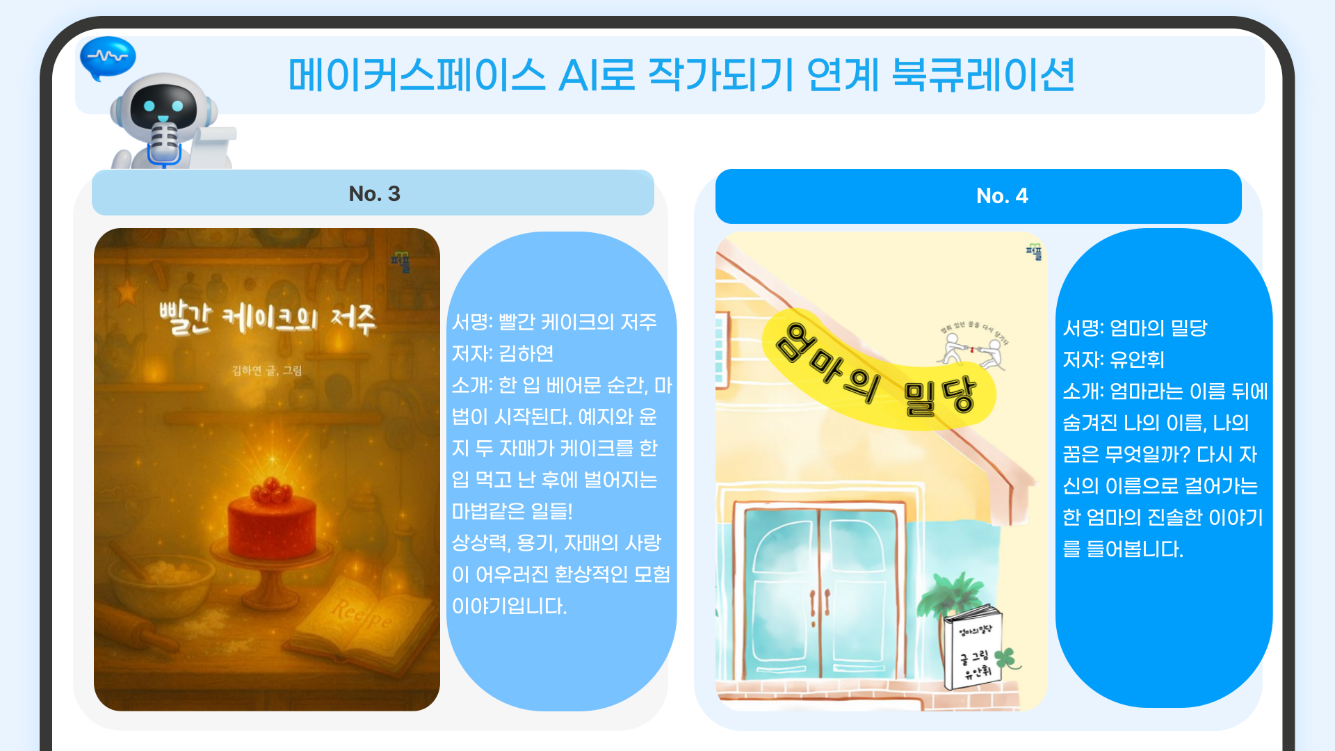 빨간 케이크의 저주 / 김하연
엄마의 밀당 / 유안휘